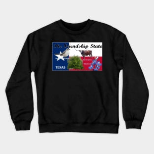 Texas State Flag and Symbols Crewneck Sweatshirt